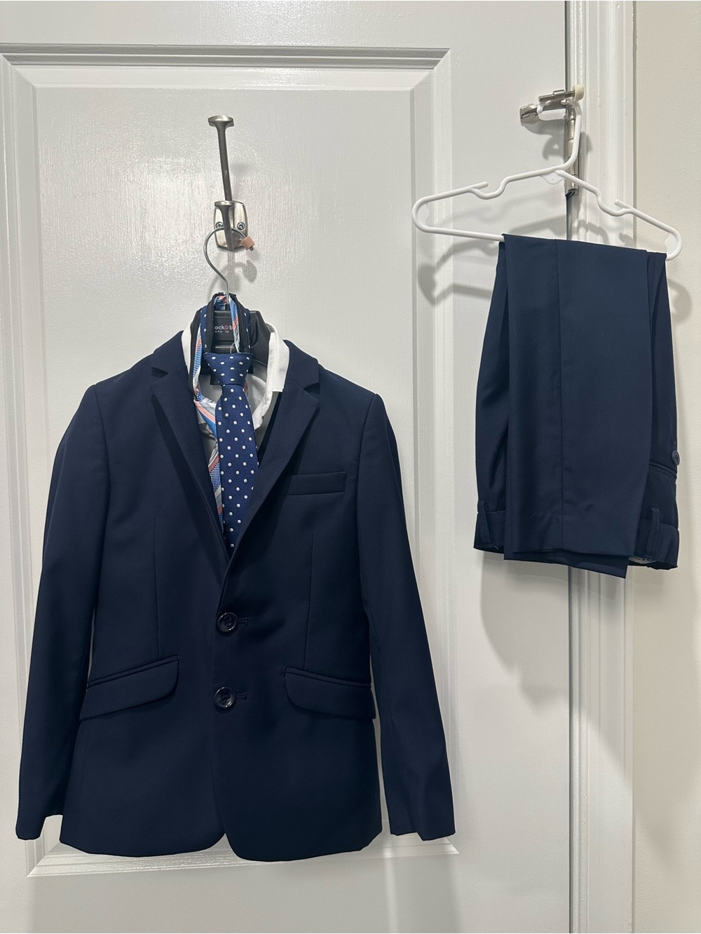 Black and Bianco Signature Boys Navy Slim fit 3 Piece Suit